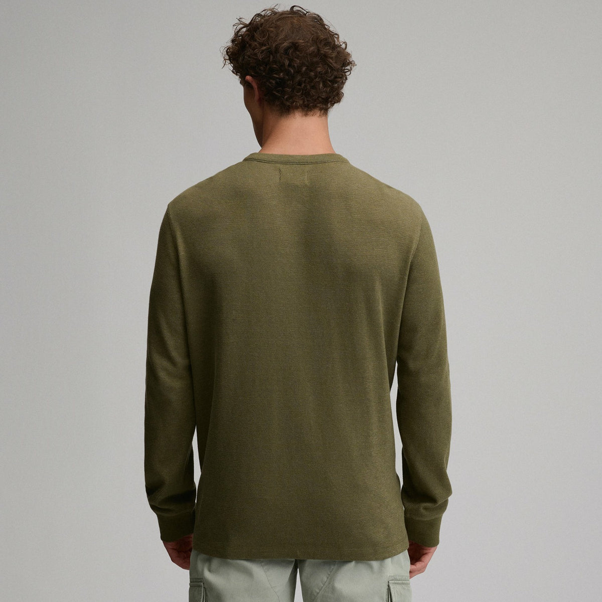 Men's Birds Eye Long-Sleeve Thermal Henley | Eddie Bauer