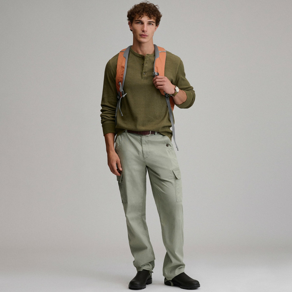 Men's Birds Eye Long-Sleeve Thermal Henley | Eddie Bauer