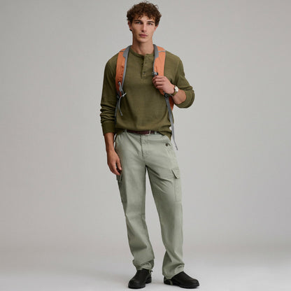 Men's Birds Eye Long-Sleeve Thermal Henley | Eddie Bauer