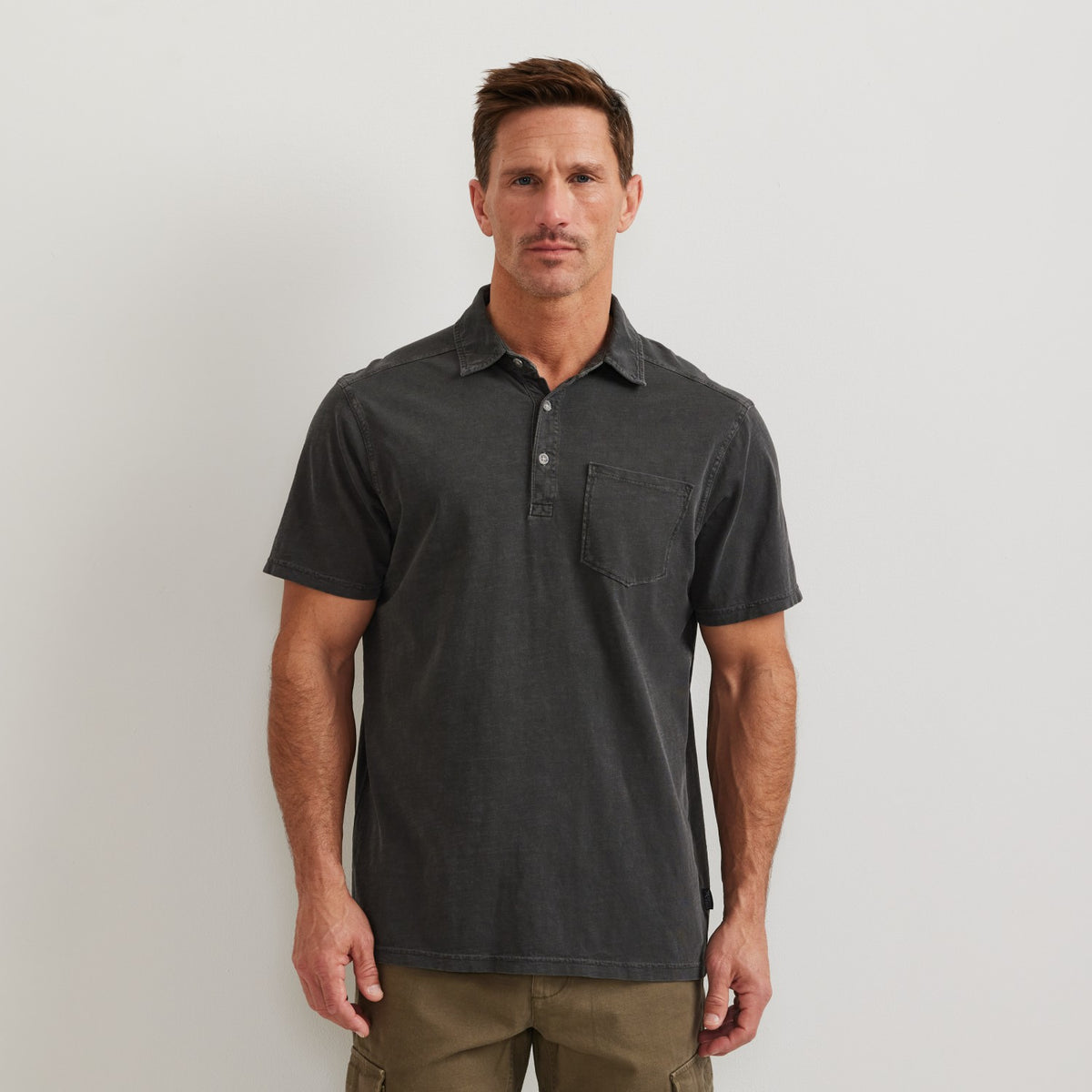 Men's SS Sunwashed Cotton Pocket Polo | Eddie Bauer