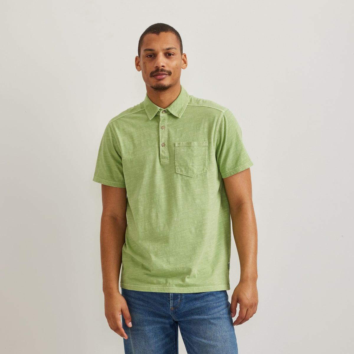 Men's SS Sunwashed Cotton Pocket Polo | Eddie Bauer