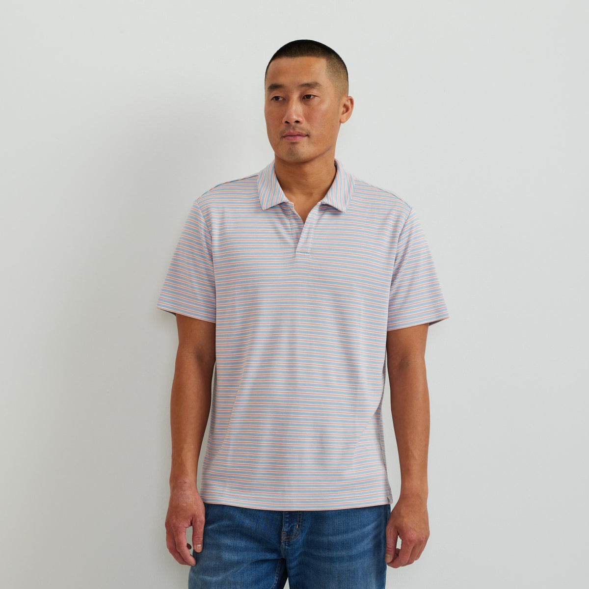 Men's SS Journey Modal Polo Stripe | Eddie Bauer