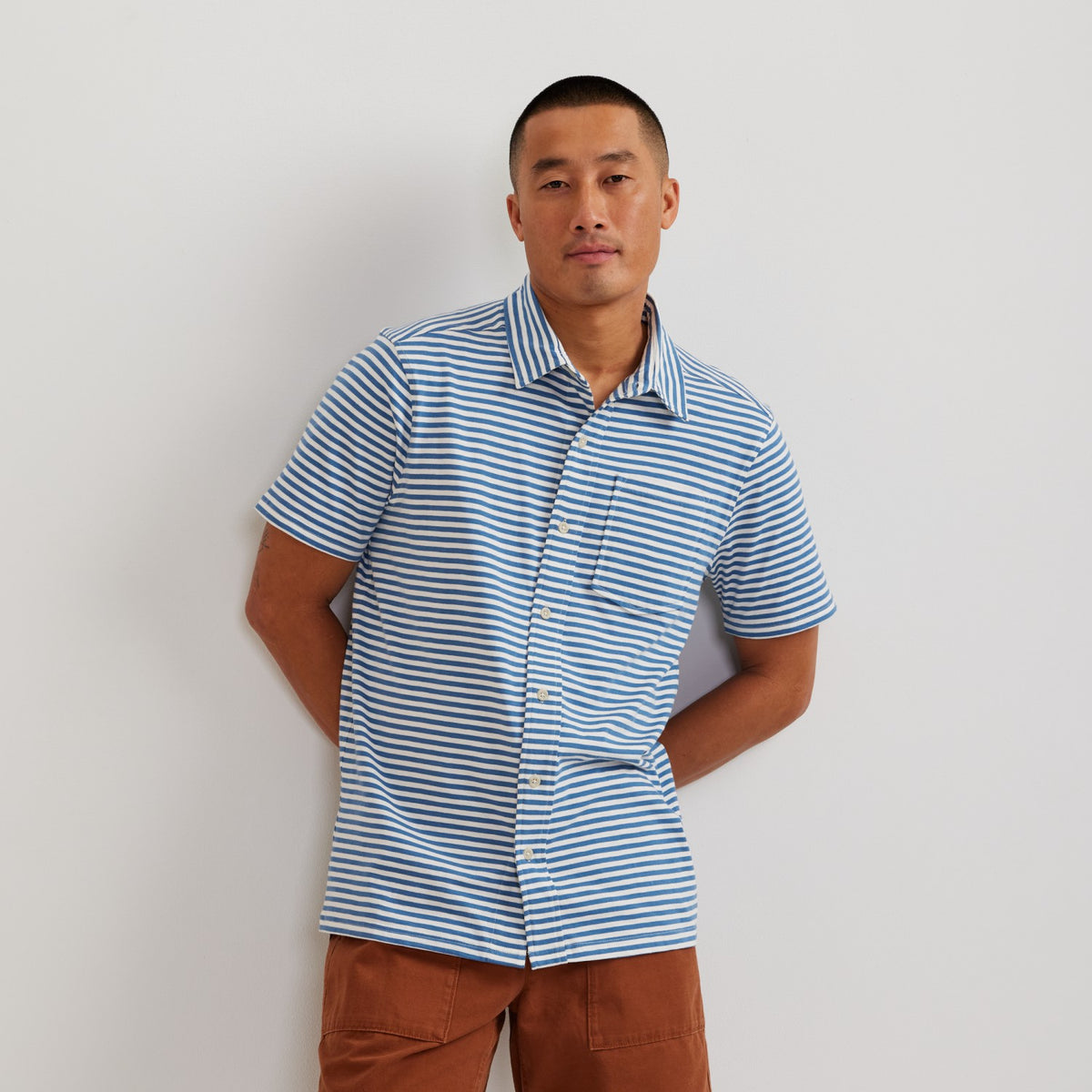 Men's SS New Baja Knit Button Up | Eddie Bauer