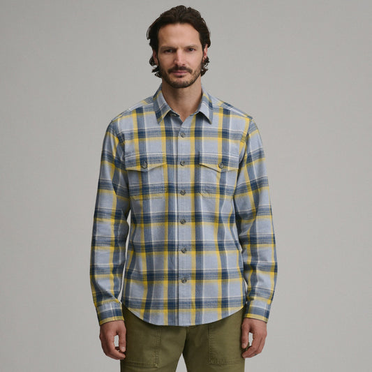 Men's Long-Sleeve Eddie's Cabin Shirt - Jaspe Flannel | Eddie Bauer