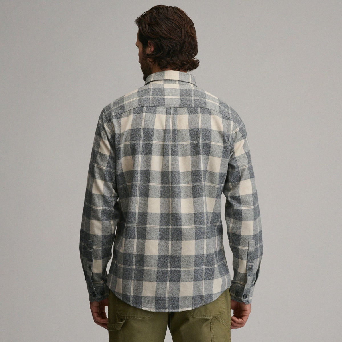 Men's Long-Sleeve Eddie's Cabin Shirt - Jaspe Flannel | Eddie Bauer