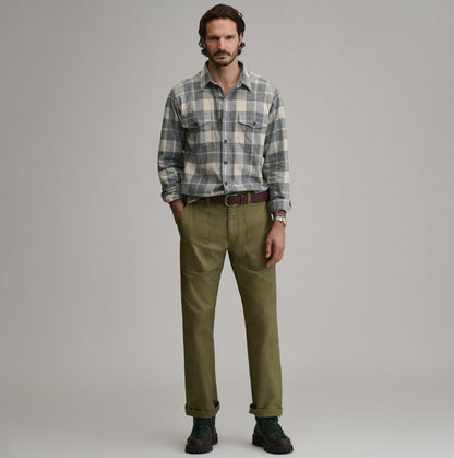 Men's Long-Sleeve Eddie's Cabin Shirt - Jaspe Flannel | Eddie Bauer