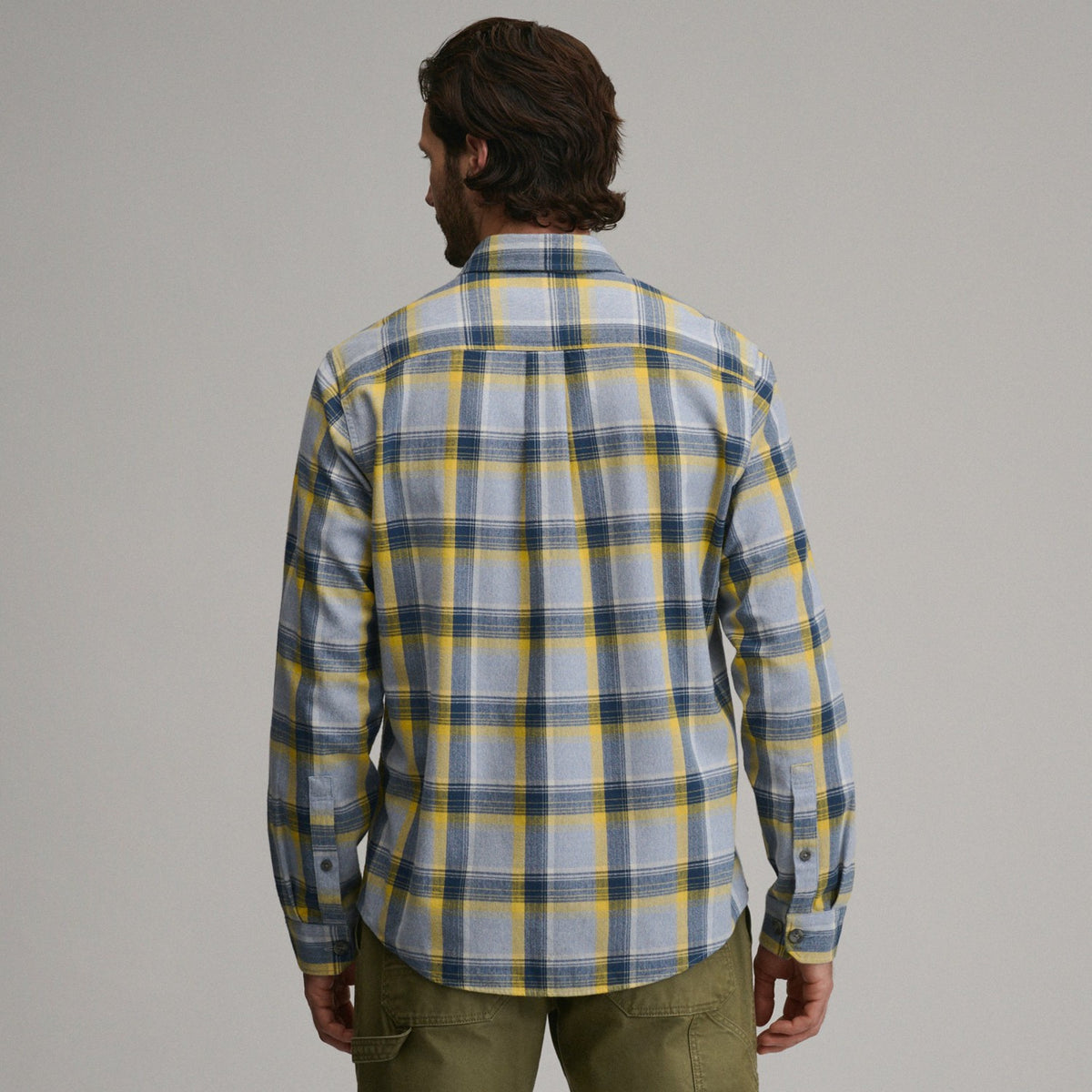 Men's Long-Sleeve Eddie's Cabin Shirt - Jaspe Flannel | Eddie Bauer