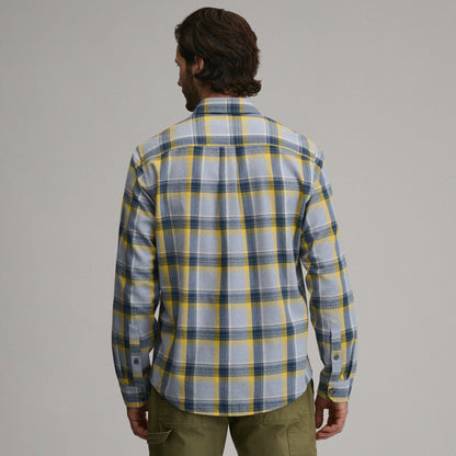 Men's Long-Sleeve Eddie's Cabin Shirt - Jaspe Flannel | Eddie Bauer