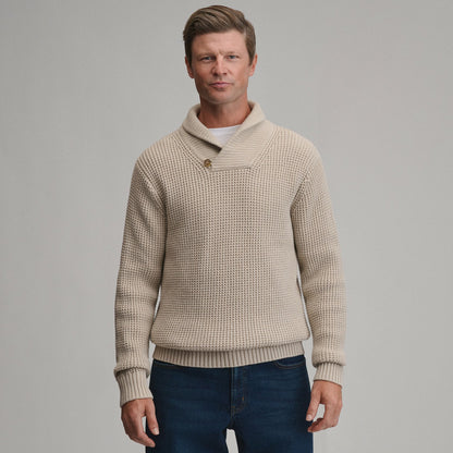 Men's Holiday Festive Shawl-Neck Sweater | Eddie Bauer