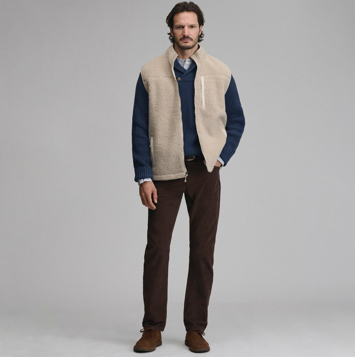 Men's Holiday Festive Shawl-Neck Sweater | Eddie Bauer
