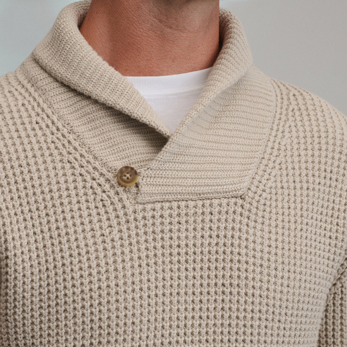 Men's Holiday Festive Shawl-Neck Sweater | Eddie Bauer