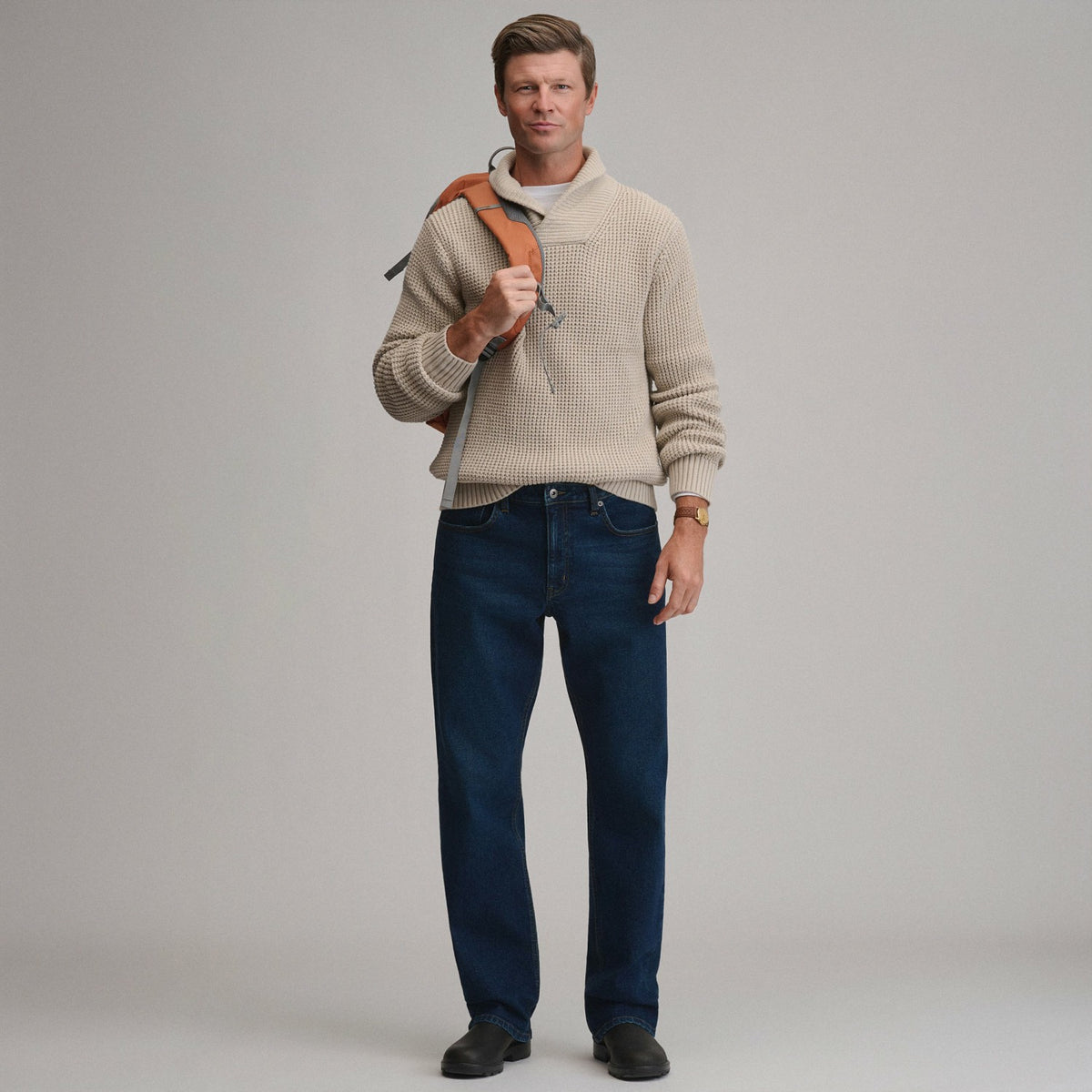 Men's Holiday Festive Shawl-Neck Sweater | Eddie Bauer