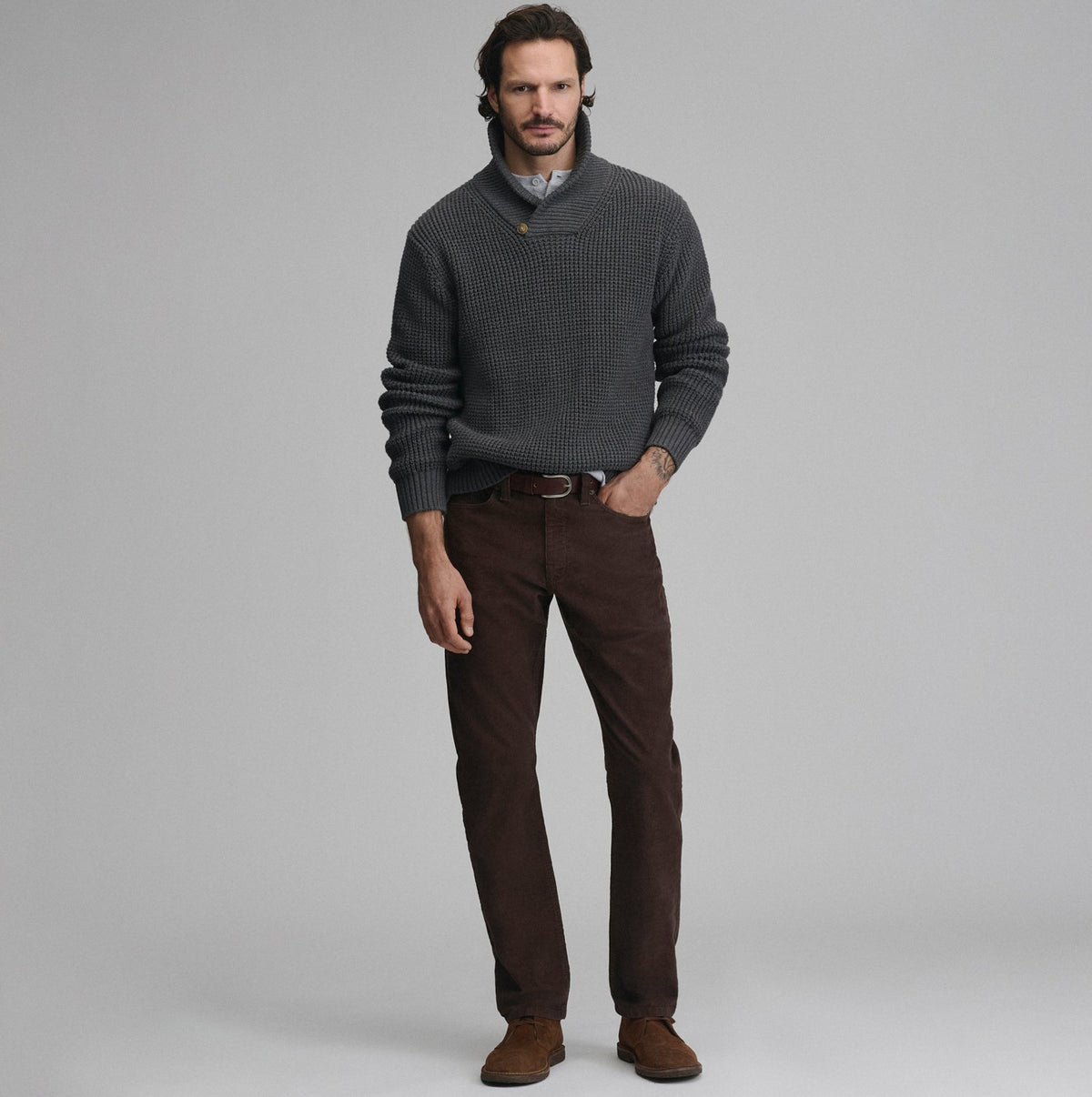 Men's Holiday Festive Shawl-Neck Sweater | Eddie Bauer