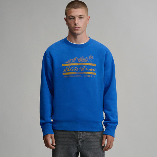 Men's The Vintage Soft Crew EB Script | Eddie Bauer