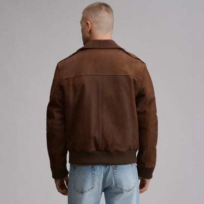 Men's Leather Bomber | Eddie Bauer