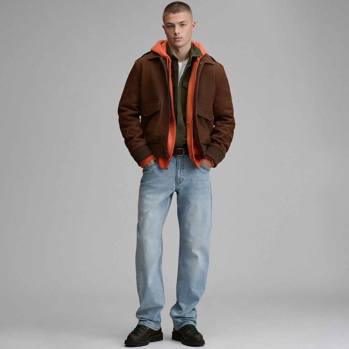 Men's Leather Bomber | Eddie Bauer