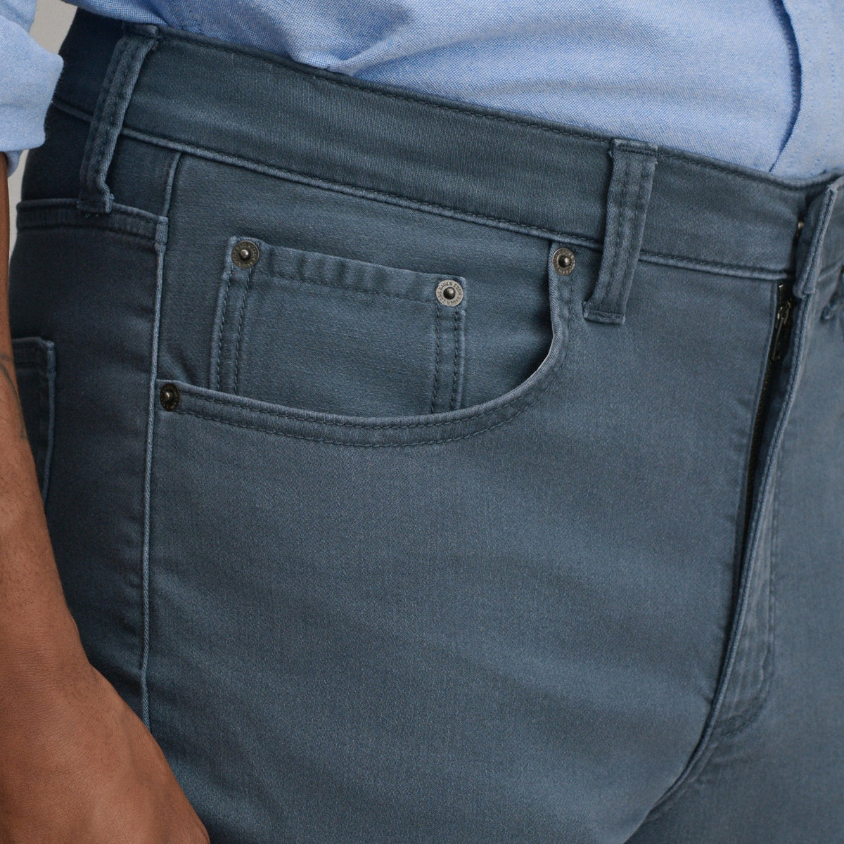 Men's Stretch Terry 5-Pocket Pants | Eddie Bauer
