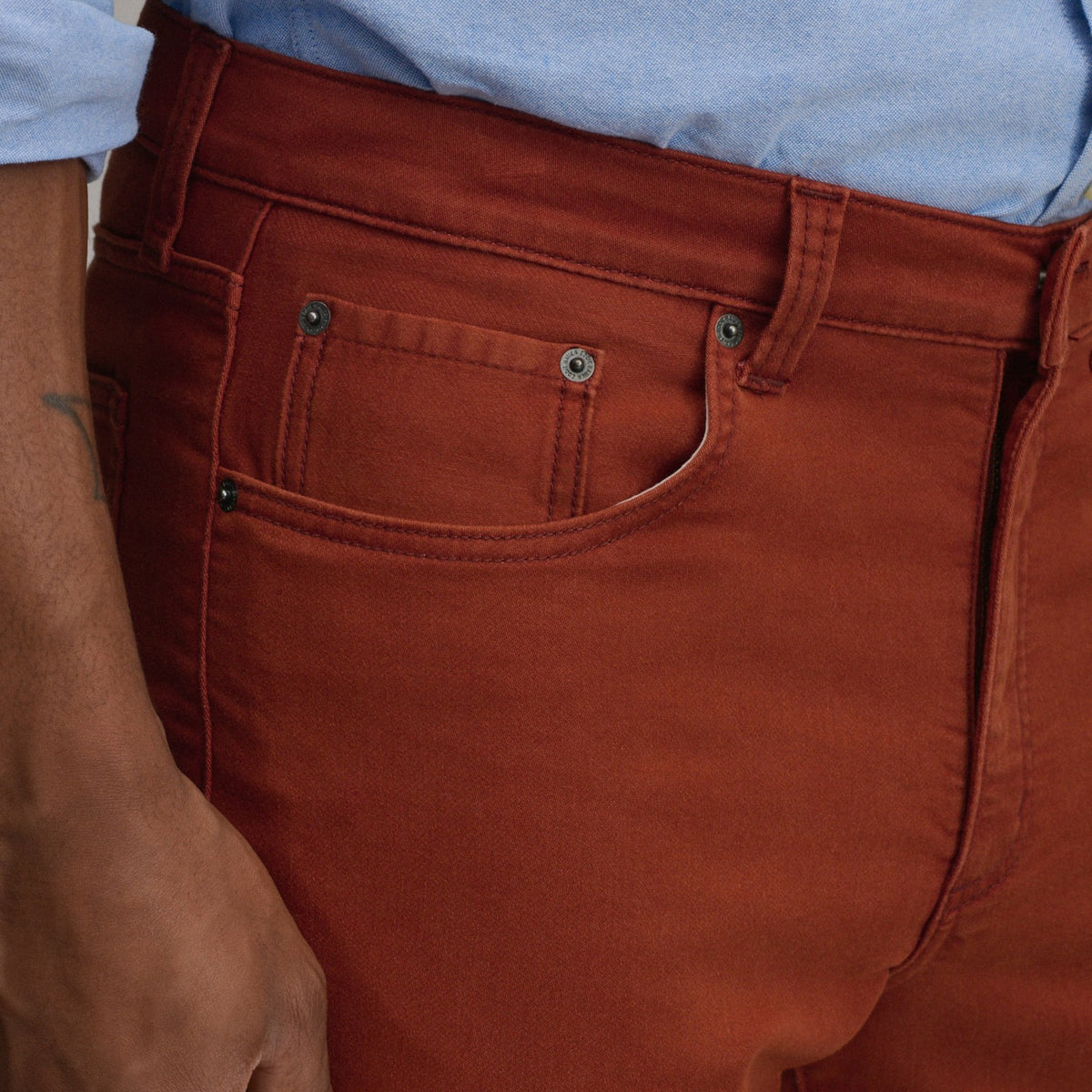 Men's Stretch Terry 5-Pocket Pants | Eddie Bauer