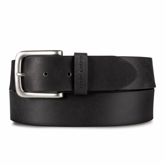 Men's Bridle Leather Belt with Nickel Finish Buckle | Eddie Bauer
