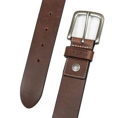 Men's Bridle Leather Belt with Nickel Finish Buckle | Eddie Bauer