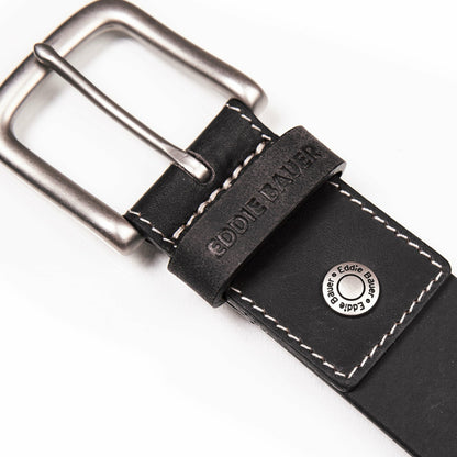 Men's Bridle Leather Belt with Nickel Finish Buckle | Eddie Bauer