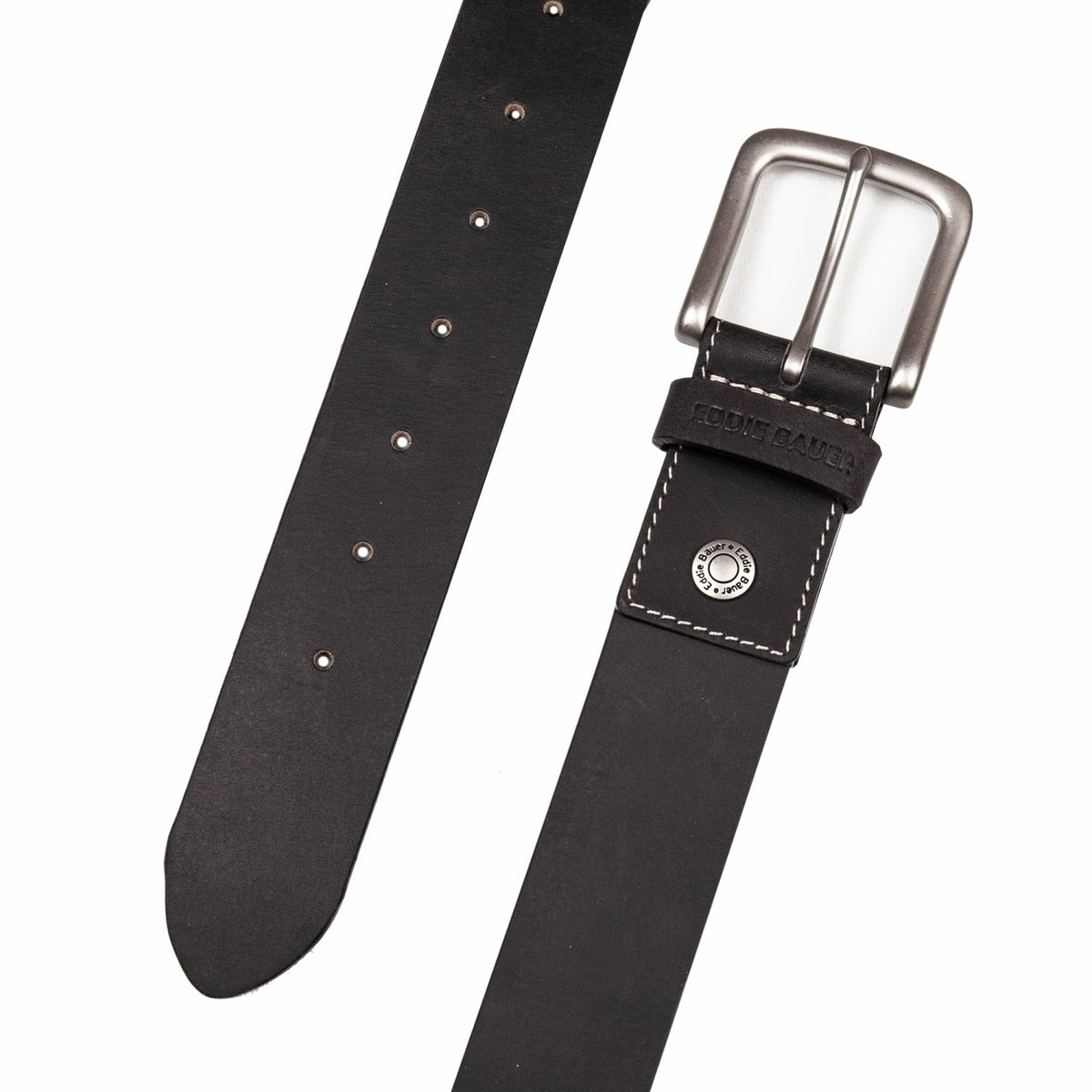 Men's Bridle Leather Belt with Nickel Finish Buckle | Eddie Bauer