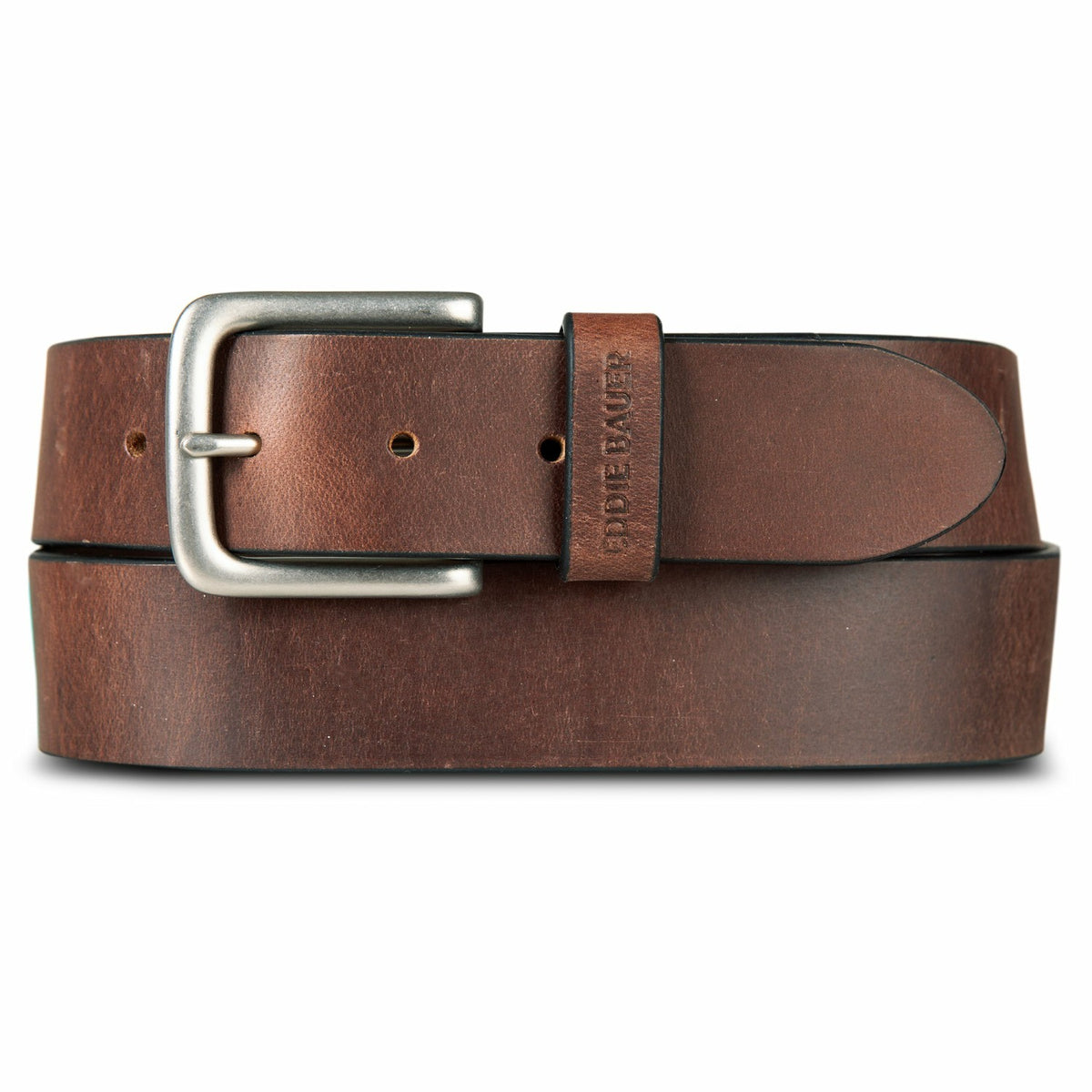 Men's Bridle Leather Belt with Nickel Finish Buckle | Eddie Bauer