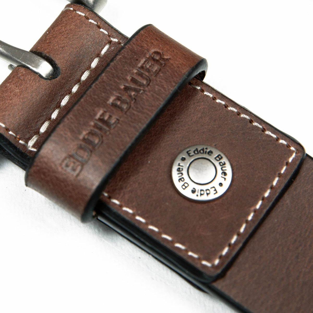 Men's Bridle Leather Belt with Nickel Finish Buckle | Eddie Bauer