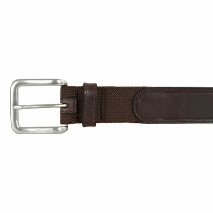 Men's Rugged Leather Belt with Stretch Tab | Eddie Bauer