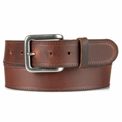 Men's Rugged Leather Belt with Stretch Tab | Eddie Bauer