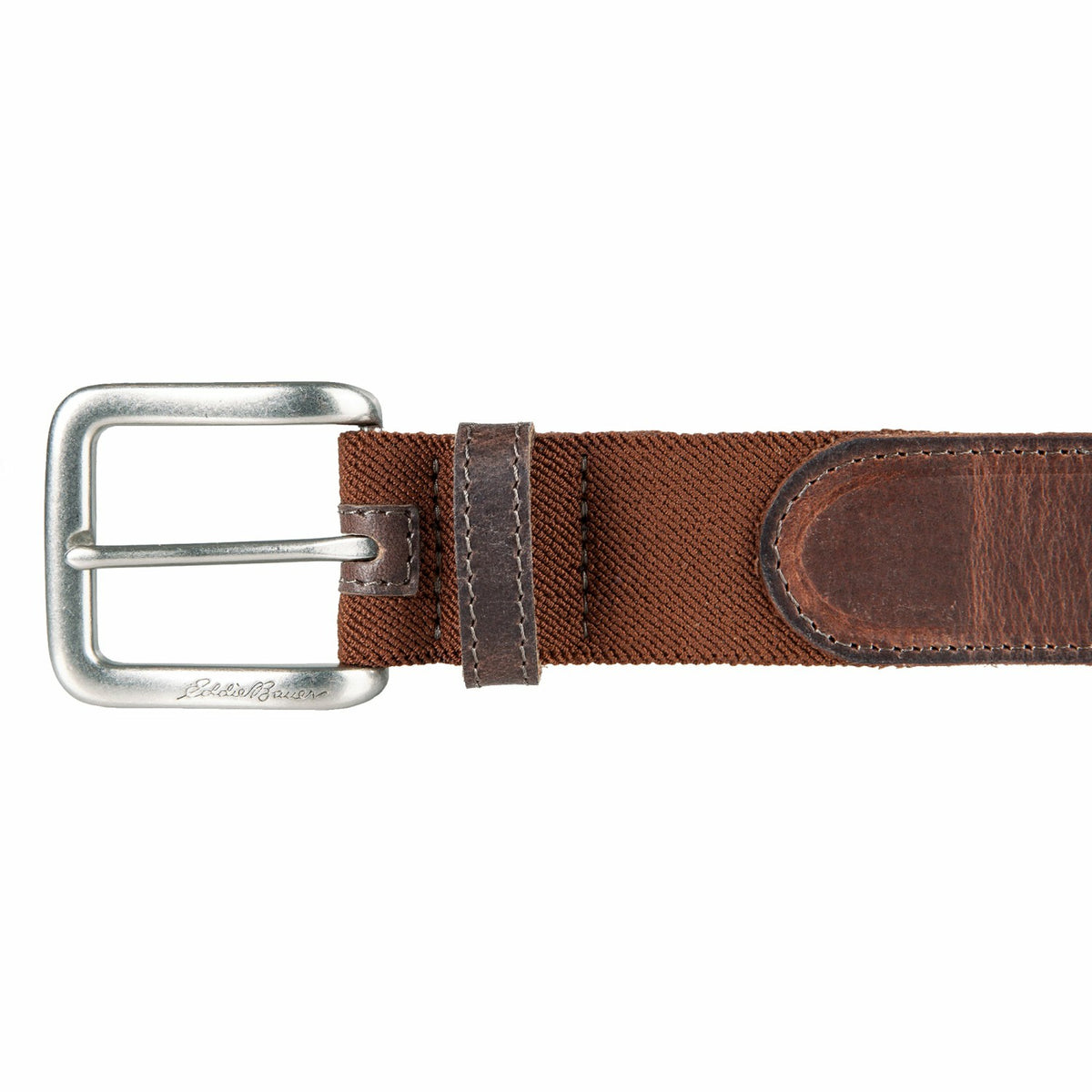 Men's Rugged Leather Belt with Stretch Tab | Eddie Bauer