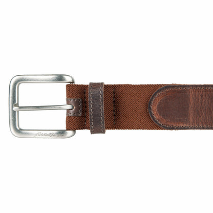 Men's Rugged Leather Belt with Stretch Tab | Eddie Bauer