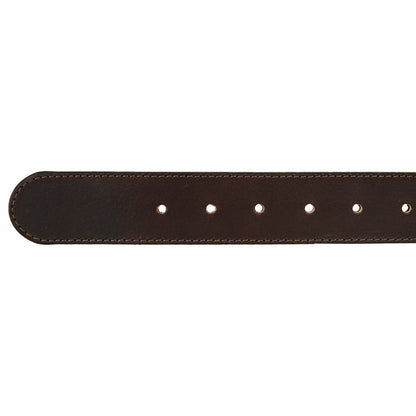 Men's Rugged Leather Belt with Stretch Tab and Sasquatch Design | Eddie Bauer
