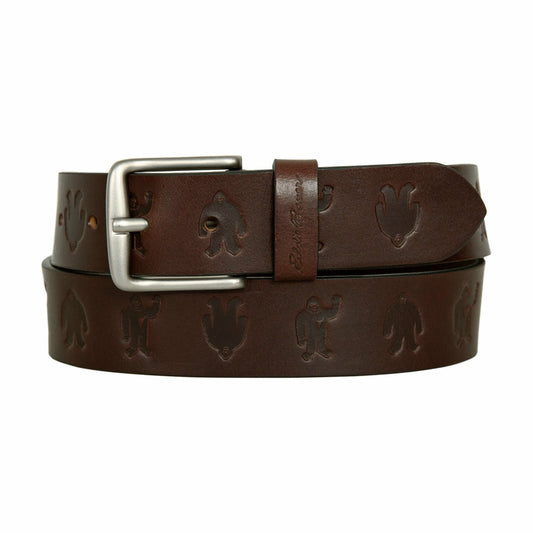 Men's Embossed Sasquatch Harness Leather Belt | Eddie Bauer