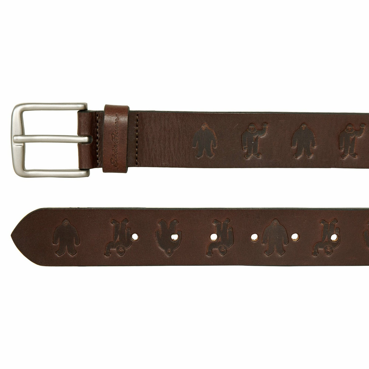 Men's Embossed Sasquatch Harness Leather Belt | Eddie Bauer