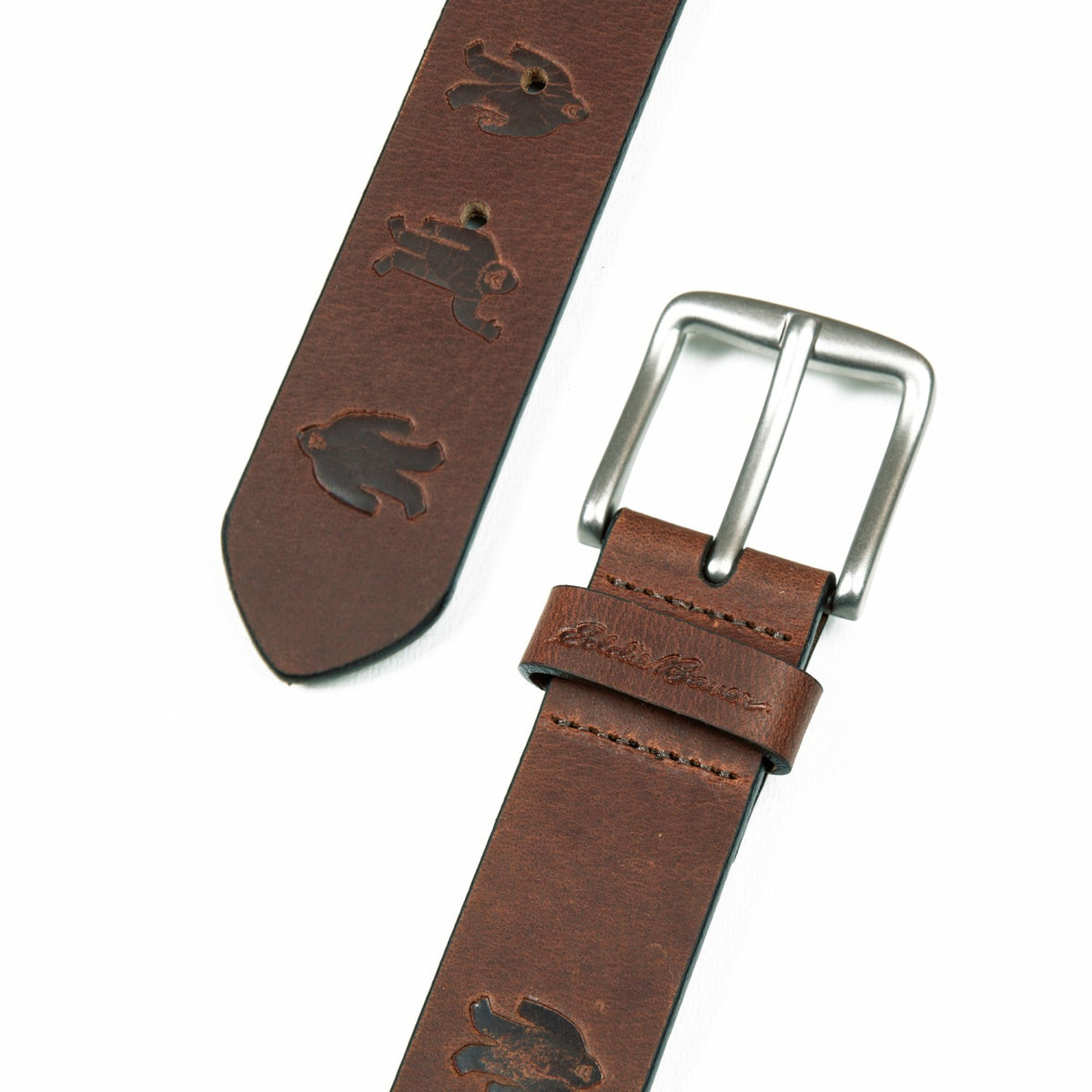 Men's Embossed Sasquatch Harness Leather Belt | Eddie Bauer