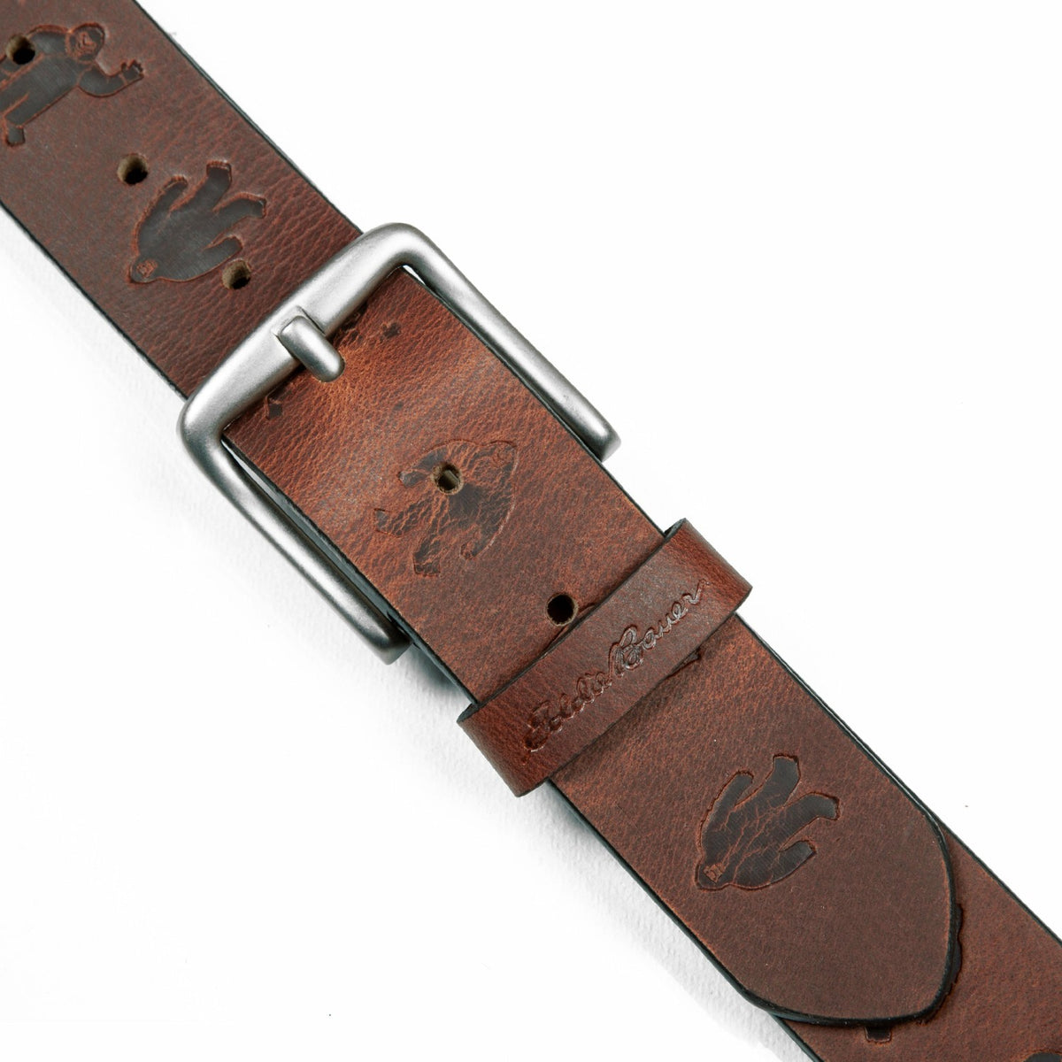 Men's Embossed Sasquatch Harness Leather Belt | Eddie Bauer