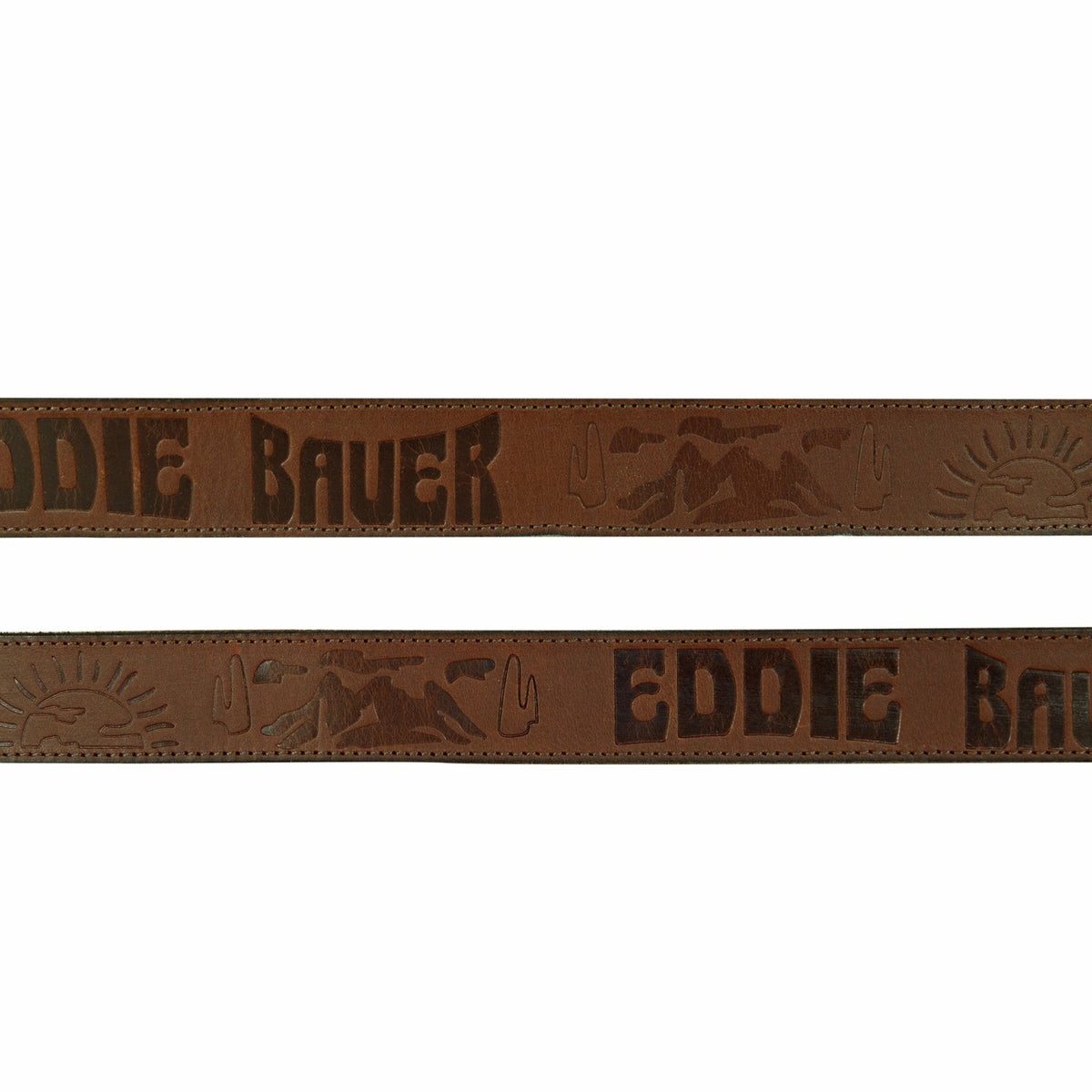 Men's Debossed Logo Leather Belt | Eddie Bauer