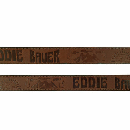 Men's Debossed Logo Leather Belt | Eddie Bauer