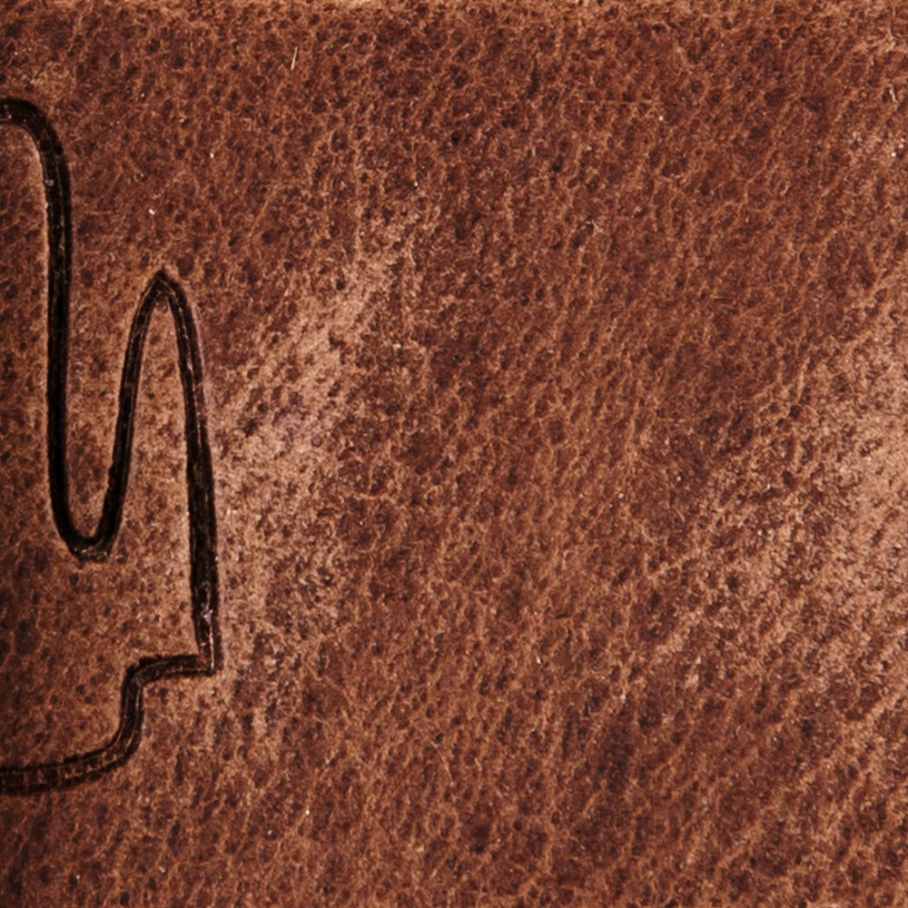 Men's Debossed Logo Leather Belt | Eddie Bauer