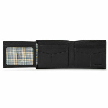 EB Signature Logo Leather Flip ID Bifold Wallet | Eddie Bauer