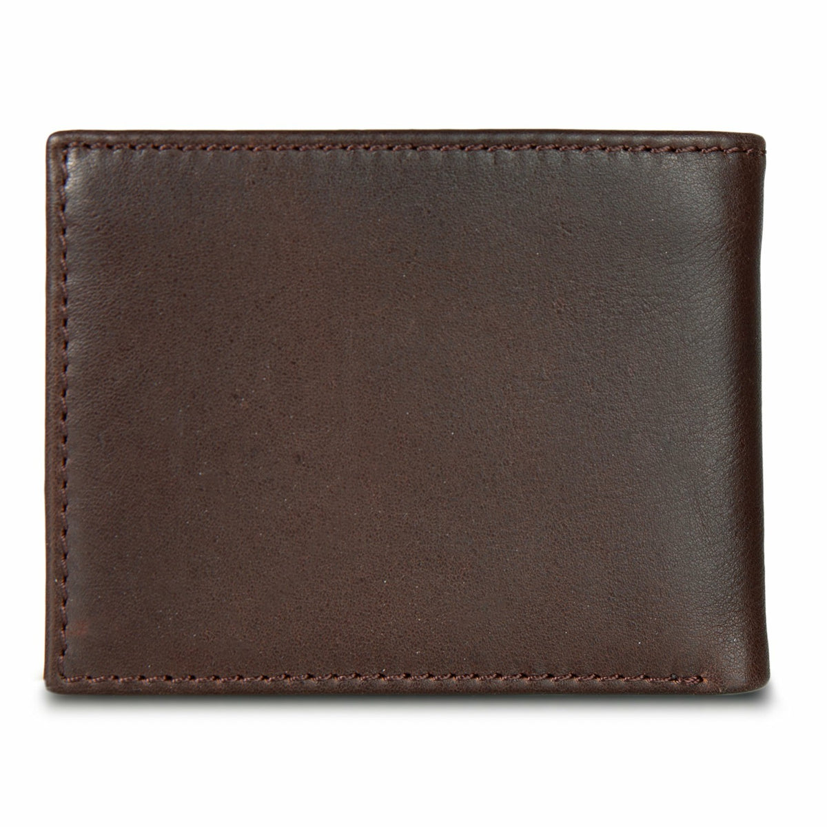 EB Signature Logo Leather Flip ID Bifold Wallet | Eddie Bauer