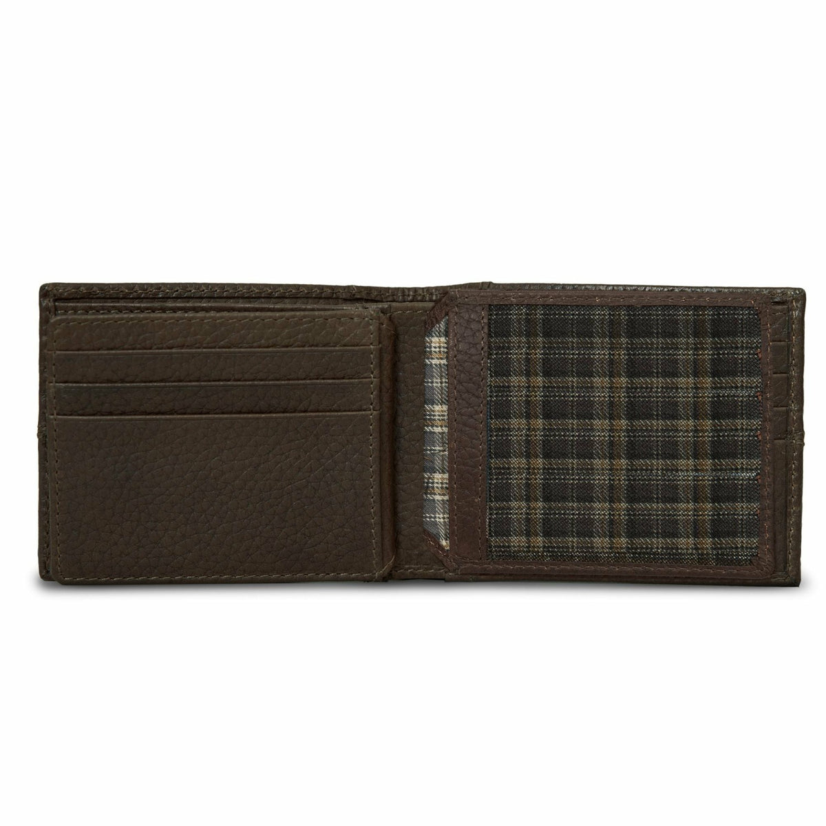 EXTRA CAPACITY RUGGED LEATHER BIFOLD WITH FLIP ID | Eddie Bauer