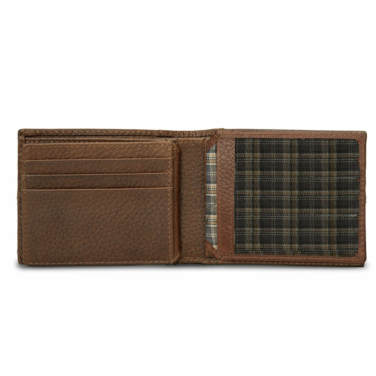 EXTRA CAPACITY RUGGED LEATHER BIFOLD WITH FLIP ID | Eddie Bauer