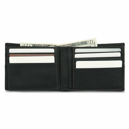 EXTRA CAPACITY RUGGED LEATHER BIFOLD WITH FLIP ID | Eddie Bauer