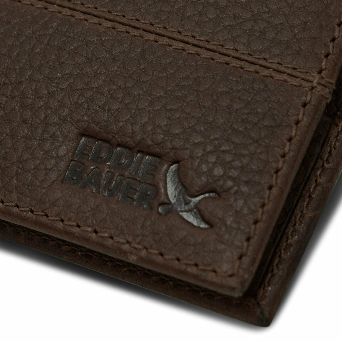 EXTRA CAPACITY RUGGED LEATHER BIFOLD WITH FLIP ID | Eddie Bauer