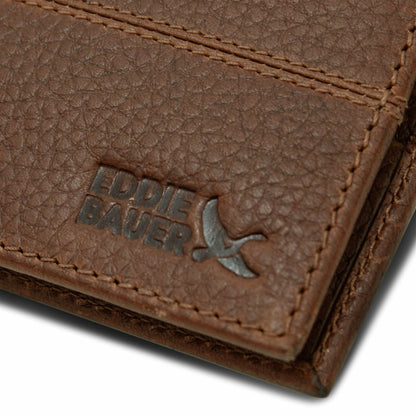 EXTRA CAPACITY RUGGED LEATHER BIFOLD WITH FLIP ID | Eddie Bauer