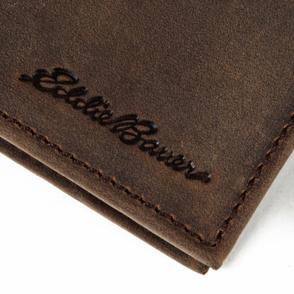 Leather Removable Passcase Wallet with Embossed Sasquatch | Eddie Bauer