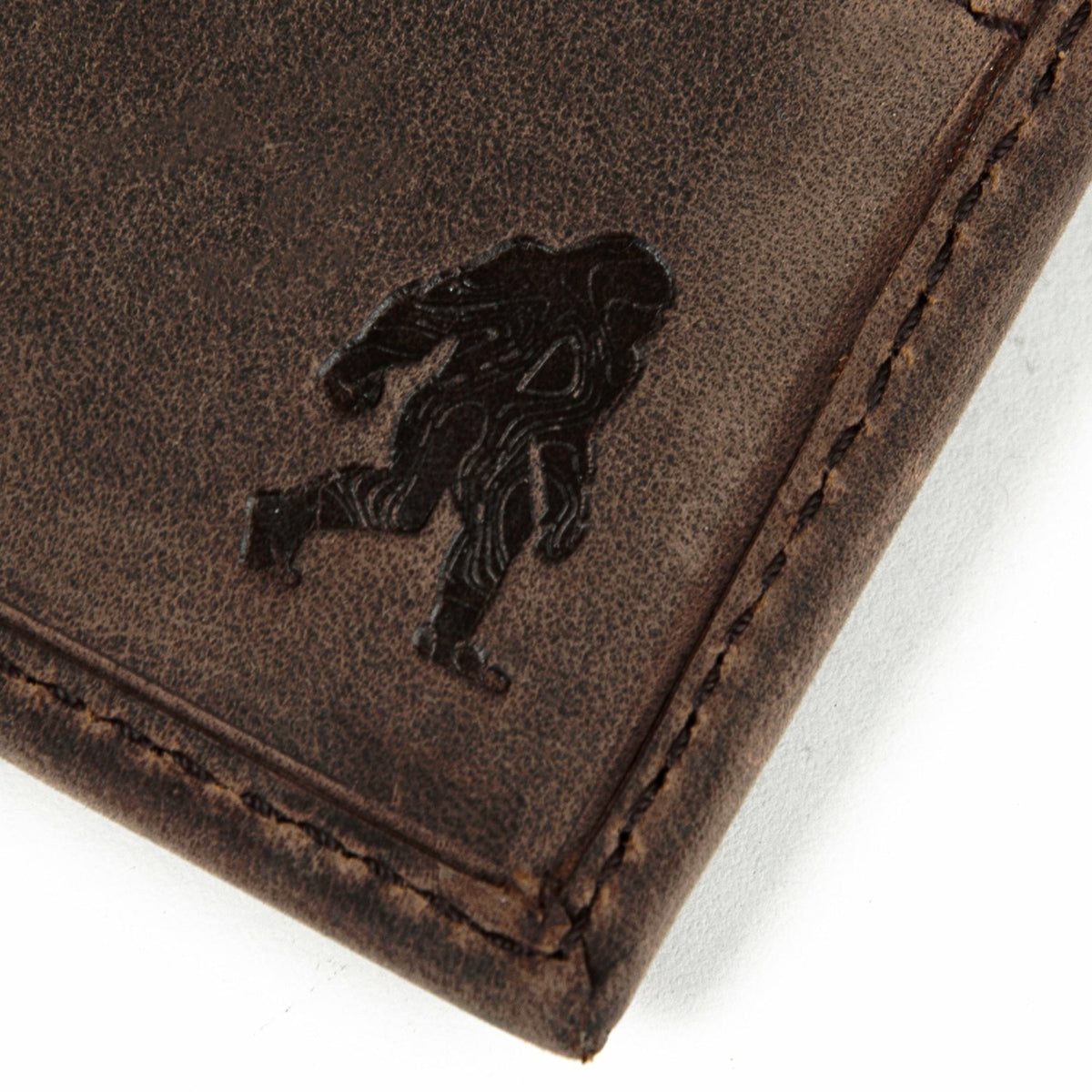 Leather Removable Passcase Wallet with Embossed Sasquatch | Eddie Bauer