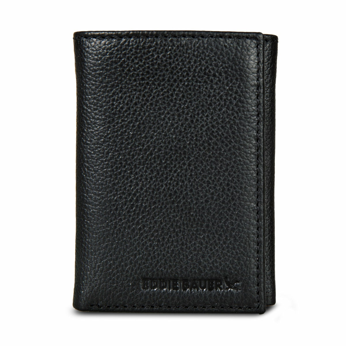 EB Signature Logo Leather Trifold Wallet | Eddie Bauer